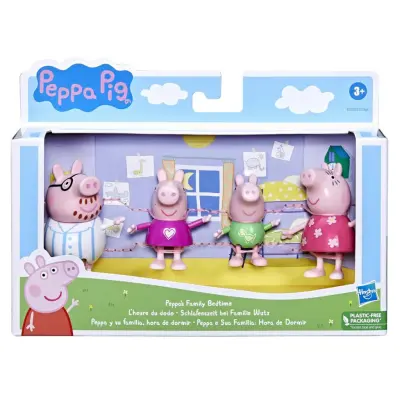 Greta Gris Peppas Family Bedtime Figurpaket 4-pack