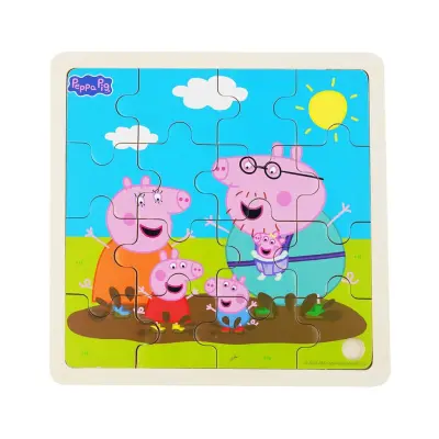 Greta Gris Rampussel i trä 16 bitar - Greta Gris -  Leksaksaffären