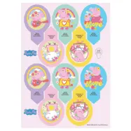 Greta Gris/Peppa Pig Ätbara Muffinsdekorationer