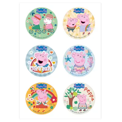 Greta Gris/Peppa Pig Muffinsbilder Ø5,8cm