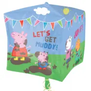 Heliumballong kub Greta Gris / Peppa Pig