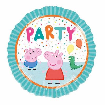 Folieballong Greta Gris Party! - 45 cm