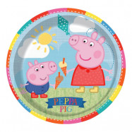 Papperstallrikar Greta Gris/Peppa Pig - 8-pack