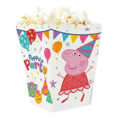 Popcornbägare Greta Gris™ Peppa’s Party - 12-pack