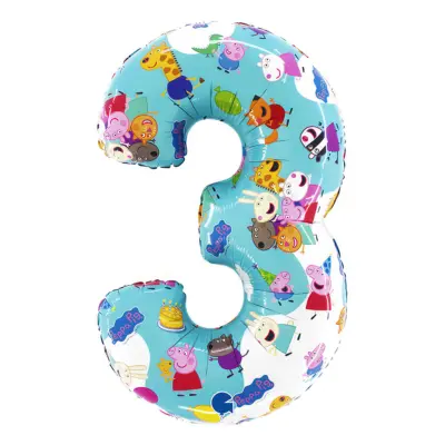 Sifferballong Greta Gris - Siffra 3