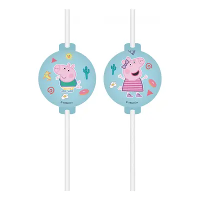 Sugrör Greta Gris - 4-pack