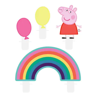 Tårtljus Greta Gris - 4-pack