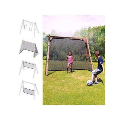 Axi, Gunga - Fotbollsmål - Vollybollnät - FamilyFun - Brun