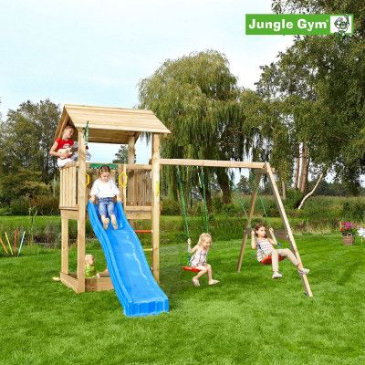 Jungle Gym Casa lektorn komplett inkl. Swing, Klätterställning