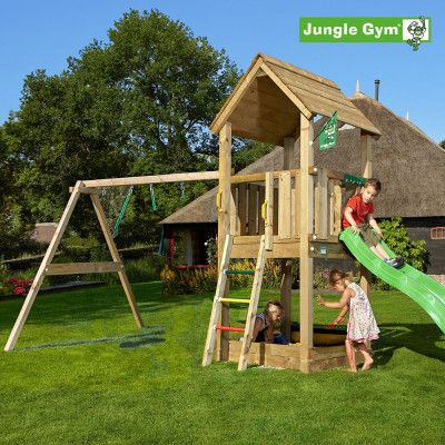 Jungle Gym Club lektorn komplett inkl. swing, Klätterställning