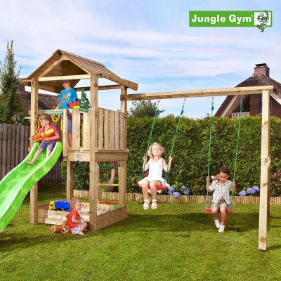 Jungle Gym House lektorn komplett inkl. Swing, Klätterställning