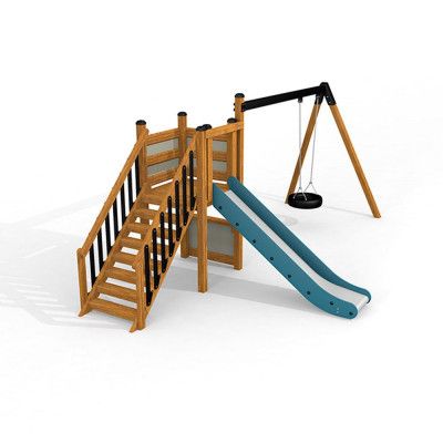 Tress Utemiljö Lekhus med gunga