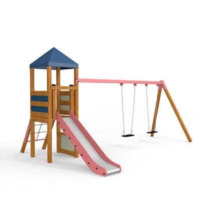 Tress Utemiljö Lekhus med gungor