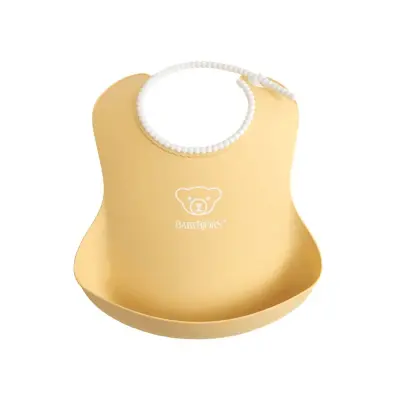 Babybjörn haklapp 1-pack, blekgul