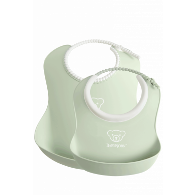 BabyBjörn - Haklappsset, 2-pack - Blekgrön