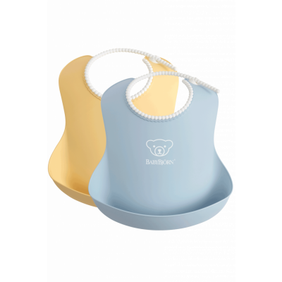 BabyBjörn Haklapp, 2-pack - Blekgul/Blekblå