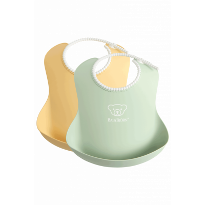 BabyBjörn Haklapp, 2-pack - Blekgul/Blekgrön