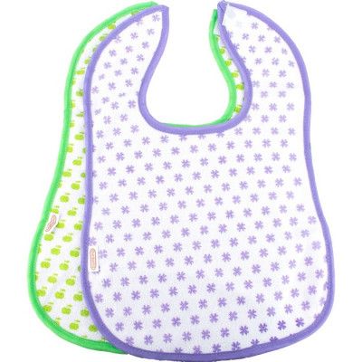 Bambino Haklapp mjuk 2-p (Lila och Grön)