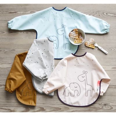 Done by Deer Dreamy Dots Långärmad Haklapp 6-18m (Mustard)