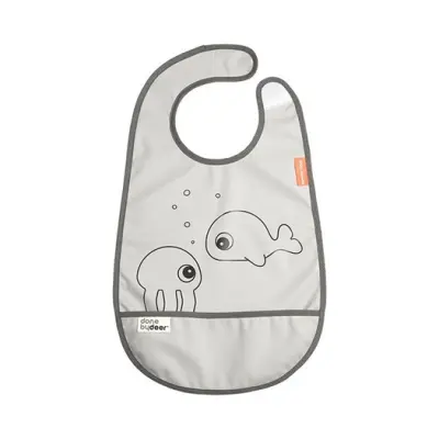 Done by Deer haklapp m kardborr Sea friends, grå