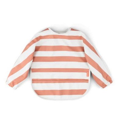 Done by Deer haklapp med ärm och ficka, randig papaya