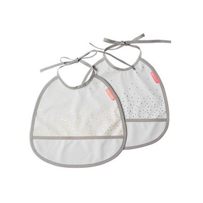 Done by Deer haklapp tiny 2-pack, gråtoner