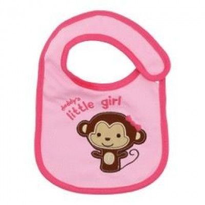 Haklapp med broderi (Rosa Apa)