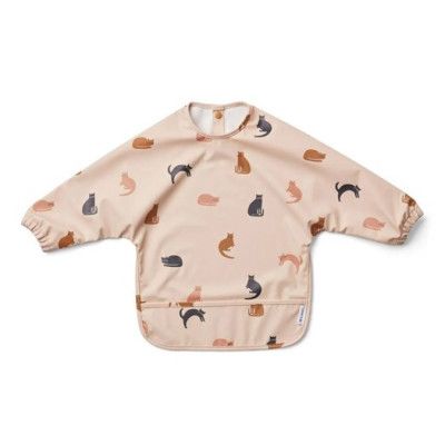 Liewood haklapp med ärm Merle, miauw/apple blossom mix