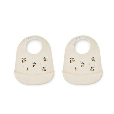 Liewood haklapp silikon Tilda 2-p, peach/sea shell mix