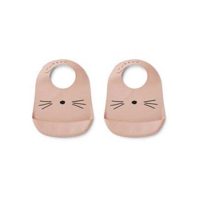 Liewood haklapp silikon Tilda 2-pack, cat rose