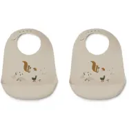 Liewood haklapp silikon Tilda 2-pack, friendship multi mix