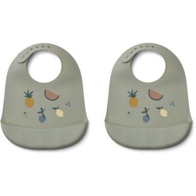 Liewood haklapp silikon Tilda 2-pack, fruit dove blue