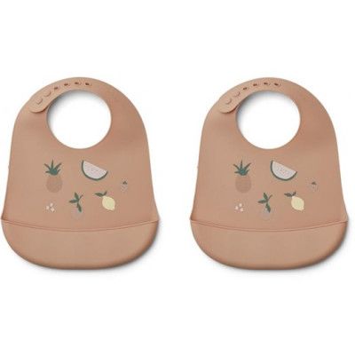 Liewood haklapp silikon Tilda 2-pack, fruit pale tuscany