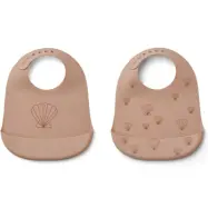 Liewood haklapp silikon Tilda 2-pack, sea shell/pale tuscany