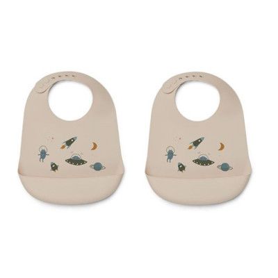 Liewood haklapp silikon Tilda 2-pack, space multi mix