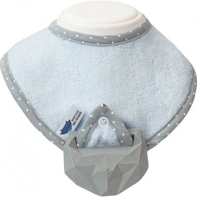 LullaLove Haklapp med Gummibitis (Blå)