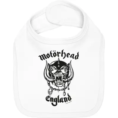 Motörhead Haklapp - Metal-Kids - England: Stencil - för barn - vit