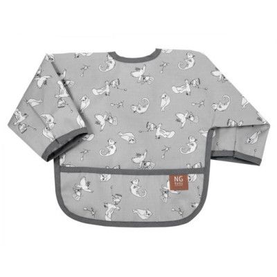 NG Baby haklapp ärm Woods&Fairytale, grey