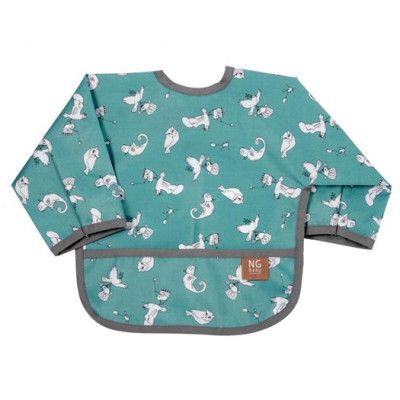 NG Baby haklapp ärm Woods&Fairytale, petrol