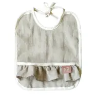 NG Baby haklapp med volang MOOD, natur