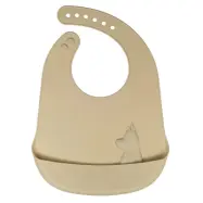 Rätt Start haklapp i silikon, Mumin latte beige