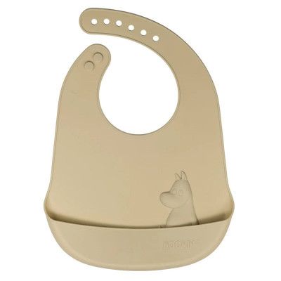 Rätt Start haklapp i silikon, Mumin latte beige