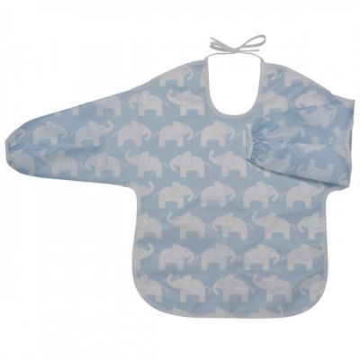 Rätt Start Haklapp med Ärm (Blå Elefant)