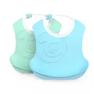 Twistshake, Haklapp 2-pack Pastell Blå/Grön