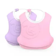 Twistshake, Haklapp 2-pack Pastell Rosa/Lila