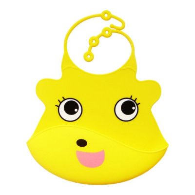 Virgel Baby Haklapp i silikon (Gul)