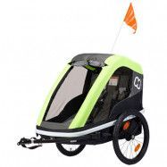 Hamax Avenida Twin Cykel och Barnvagn (Lime)