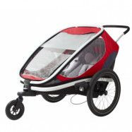 Hamax Outback One Cykel och Barnvagn (Röd/Grå/svart)