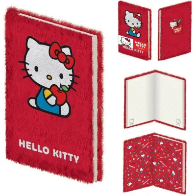Hello Kitty - Anime Anteckningsbok - för  röd/blå