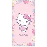 Hello Kitty - Anime Handduk - Blommor - för None - rosa
